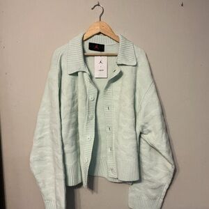 Jordan Light Green Knit Cardigan